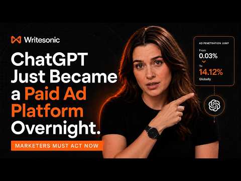ChatGPT Just Became a Paid Ad Platform Overnight. Here's What Marketers Must Do Right Now!