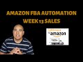 AMAZON FBA AUTOMATION | Week 13 Sales