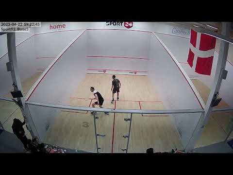 James Willstrop and Daryl Selby playing a show match at Sport 92 Squash in Denmark - Including Q&A