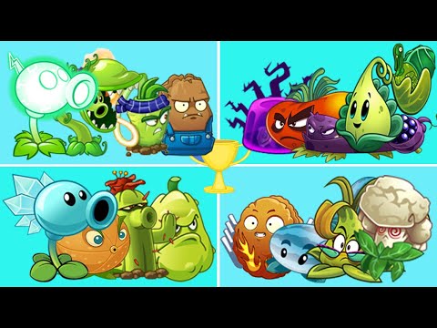 Tournament 04 Team Plant [Squash Vs Blastberry] - Which Team Plant Strongest? - PvZ 2 Team Plant