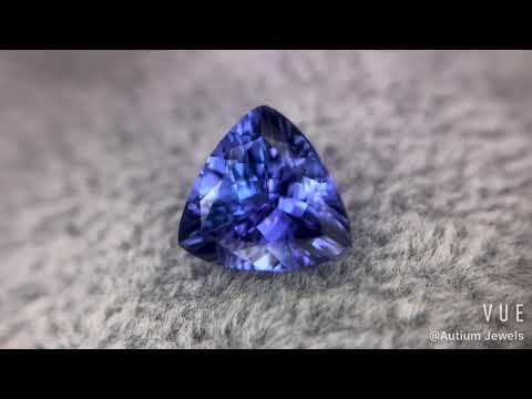 Tanzanite Trillion 2.15CT G255, Rare Gemstone, Purple Blue Gems, Customised Jewellery