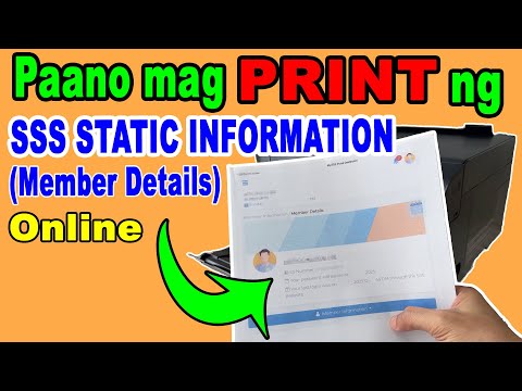 HOW TO GET/PRINT SSS STATIC INFORMATION ONLINE 2025