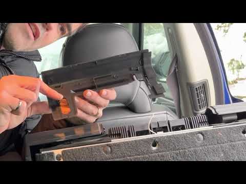 How to replace rear headrest pull cord Volvo XC70