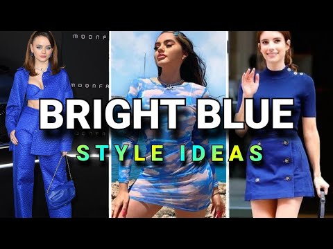Bright Blue Style Ideas for Versace Spring Summer 2022|2023 Color Trends*