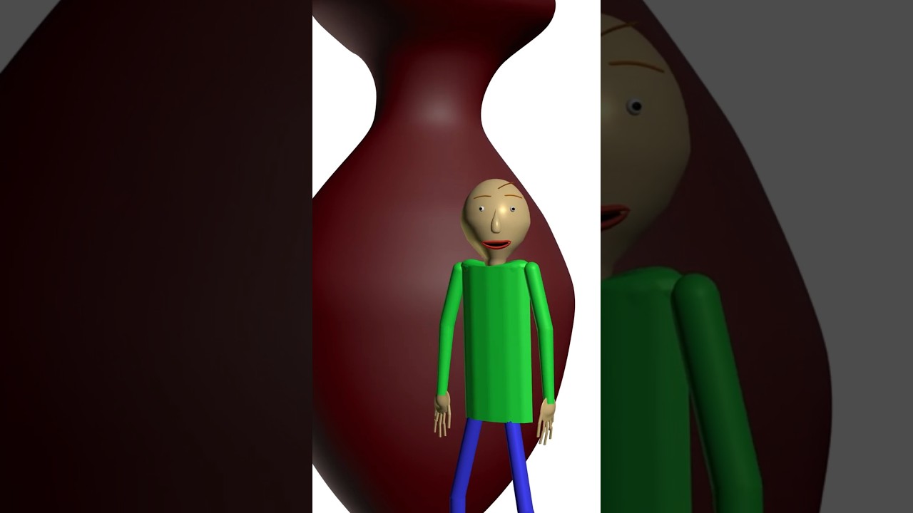 Baldi's GIANT Vase #baldi #baldisbasics #blender3d #animation #funny #cringe