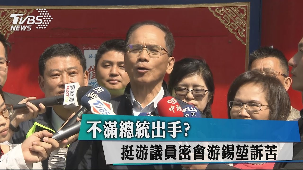 不滿總統出手？　挺游議員密會游錫堃訴苦