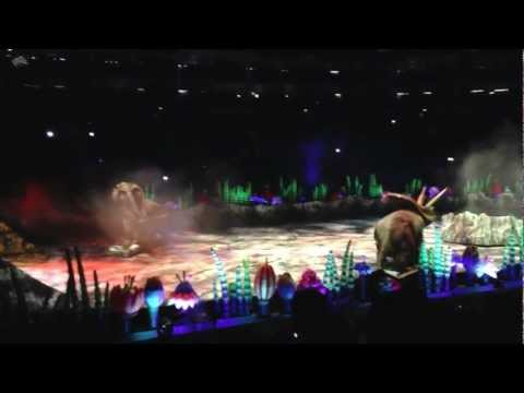 Torosaurus fight. Walking with dinosaurs live O2