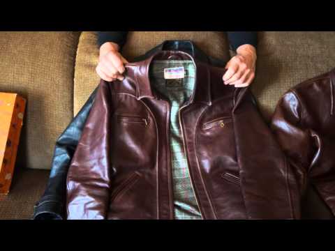 Horshide Half Belt Leather Jackets-Vintage and New