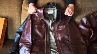 Horshide Half Belt Leather Jackets-Vintage and New