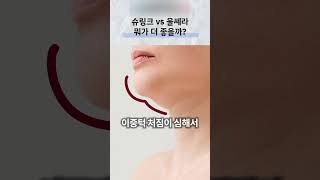 슈링크와 울쎄라, 처짐과 피부 상태에 따른 선택