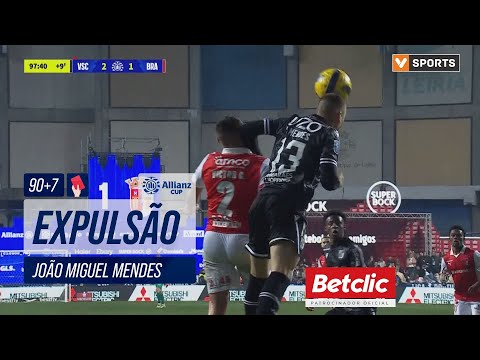 Vitória SC, Expulsão, João Miguel Mendes, 97m | Vitória SC - Braga (Taça da Liga 25/26 - Final)