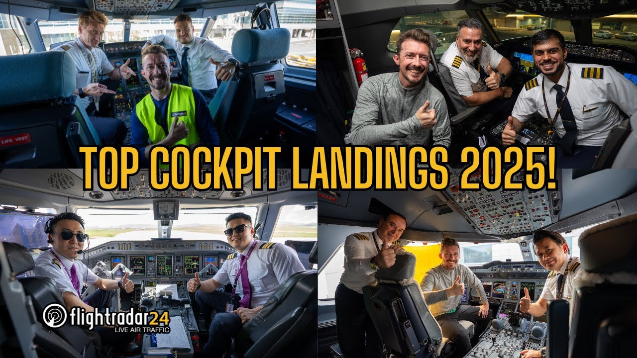 Cockpit view: 13 landings around the world