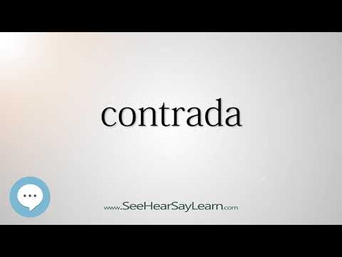 contrada (Every English Word Pronounced) 📕🔊🗣️😎✅