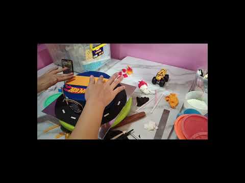 Decor cake hotwheels yu #hotwheelscake #birthdaycake #kueulangtahun #tutorialcake #cakeindramayu