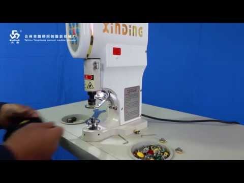 Servo snap button machine