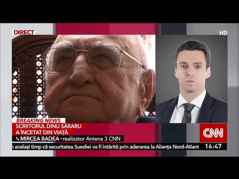 A murit scriitorul și omul de teatru Dinu Săraru. S-a stins din viață la 92 de ani