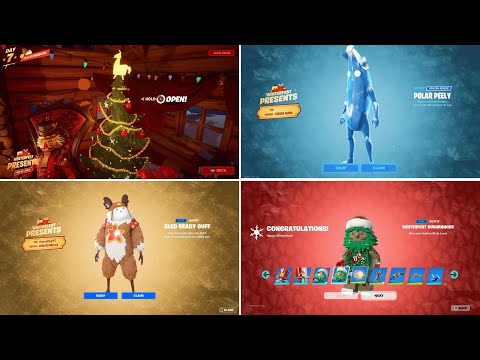 Fortnite All Christmas Presents (2019 vs 2023)