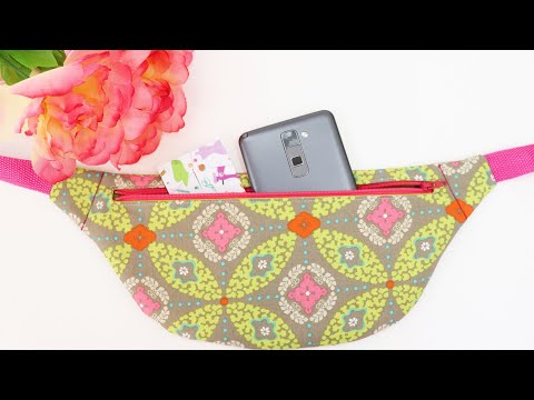 , title : 'How to sew a Flat Fanny Pack: Detailed Instructions by learncreatesew'