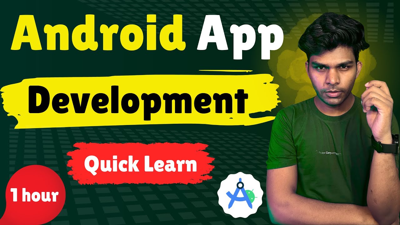 Android App Development in 1 Hour | Quick & Easy Android Studio Tutorial for Beginners