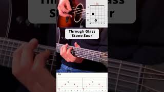 Through Glass - Stone Sour #shorts #guitar #tutorial #stonesour #throughglass #song #gitarre