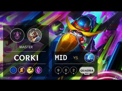 Corki Mid vs Anivia - EUW Master Patch 9.23