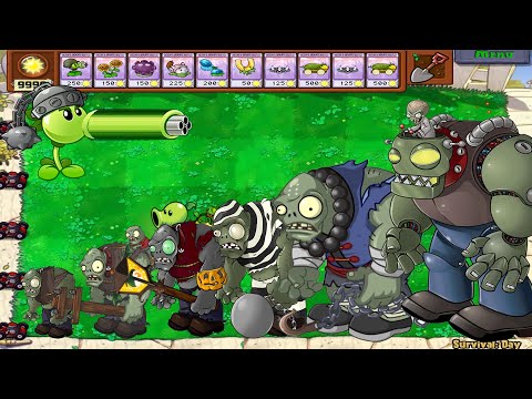 Plants vs Zombies Funny Animation Episode 45 : Repeater vs All Gargantuar + Zomboss