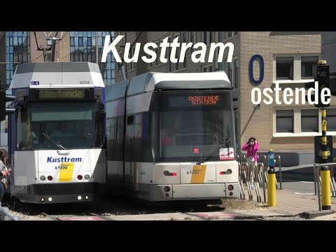 Kusttram Oostende Raversijde * Küstentram - die längste Straßenbahnlinie der Welt * Coastal Tram