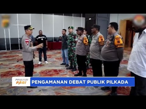 POLRES SARMI PENGAMANAN DEBAT PUBLIK KEDUA PILKADA SERENTAK