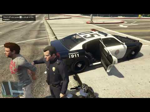 playing gta 5 as a COP