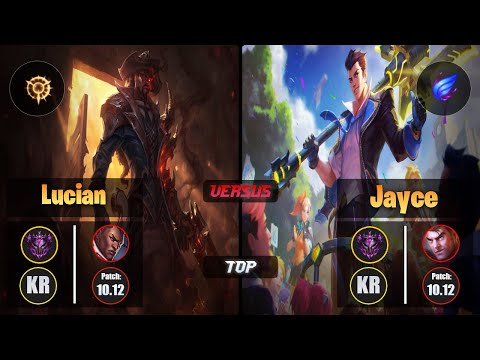 Master LUCIAN [Press the Attack] (Top) VS  JAYCE - Master KR Patch 10.12