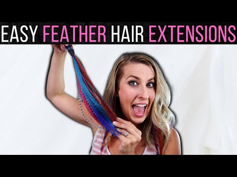 How to Install Feather Hair Extensions | Easy Feather...