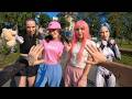 ESCAPING 4 CRAZY GIRLS IN ONE DAY BEST TOP Funny Parkour POV Lina Time