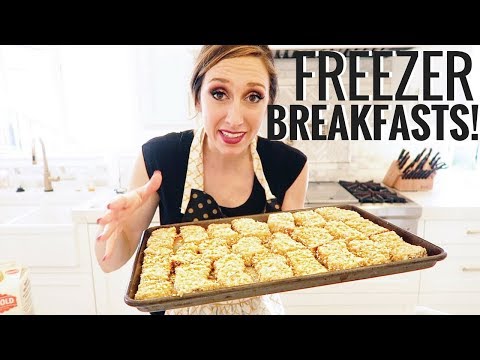 Make-ahead FREEZER breakfasts! French toast sticks, egg muffins, buttermilk syrup Video