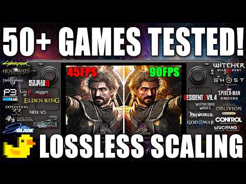 Lossless Scaling Steam Deck Frame Generation Tested in 50+ GAMES!