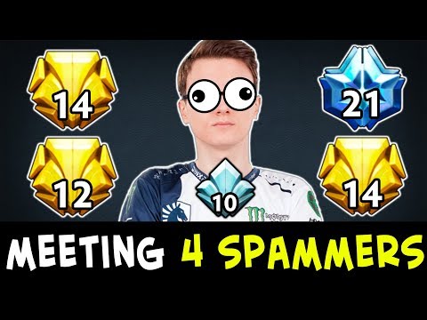 When Miracle meets 4 hero SPAMMERS in one game