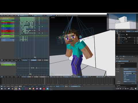 Minecraft Parkour Speed-Animate // Blender 2.79 Animation Test