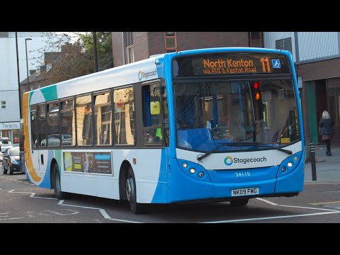 First day back of service: Stagecoach North East 24115 (NK09FMG) MAN 18.240LF/Enviro 300
