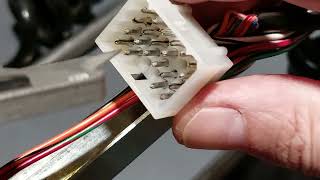 How I tighten the pressure connections on molex / Amphenol pin connectors to ensure the best fit.
