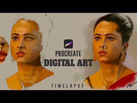 Digital painting I Selvakumar art I Photoshop tutorial I Procreate I Timelapse