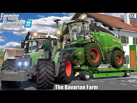 TRANSPORTING FENDT KATANA 850, PLOUGHING&SOWING CORN│THE BAVARIAN FARM │FS 22│4