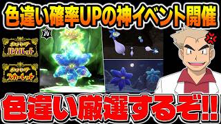 【ポケモンSV】色違いの確率がUPする神イベントが開催されてるから『ひとをしらない証』を目指して色違い厳選するぞい！！口の悪いオーキド博士の配信【柊みゅう】