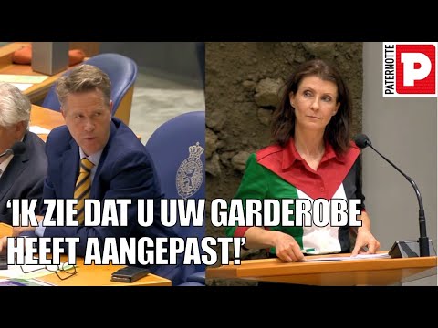 Esther Ouwehand CARRIES PALESTINIAN FLAG during debate – Martin Bosma SENDS HER AWAY