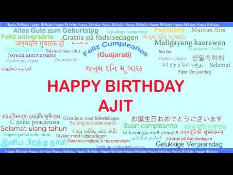 Ajit   Languages Idiomas - Happy Birthday