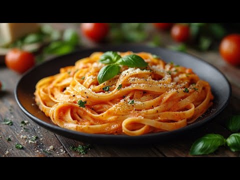 Vegan Pasta in Creamy Tomato Sauce โ My Easiest & Most Popular Recipe!