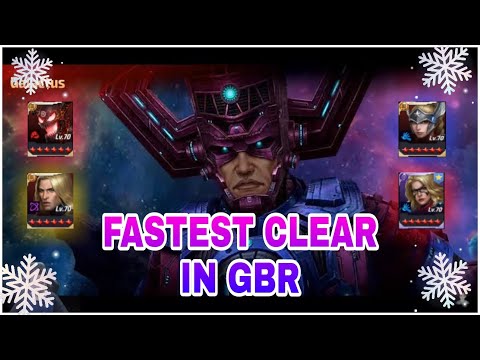 7 SEC GALACTUS CLEAR-- 4 GBR SPEED RUNS +100(+) SUBSCRIBERS [MARVEL FUTURE FIGHT]
