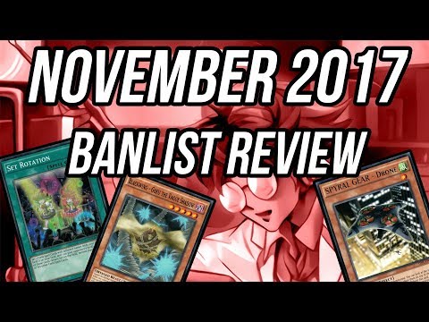 Yu-Gi-Oh TCG November 2017 Banlist Review