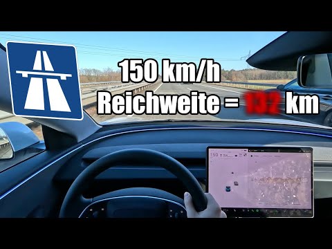 150 km/h fuel consumption test: The new Tesla Model 3 2024 in the fast lane!