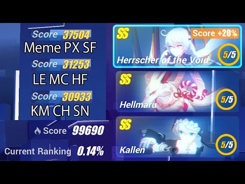 [HI3SEA] Memorial W43 - Hov 37504/31253; Hellmaru 31253; Kallen 30933 - Exalted