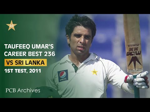 PCB Archive - Taufeeq Umar's Career Best 2️⃣3️⃣6️⃣ Runs | 1st Test | PAK vs SL 2011 Series | M4B2A