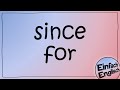 Since Und For Einfach Erklärt Einfach Englisch